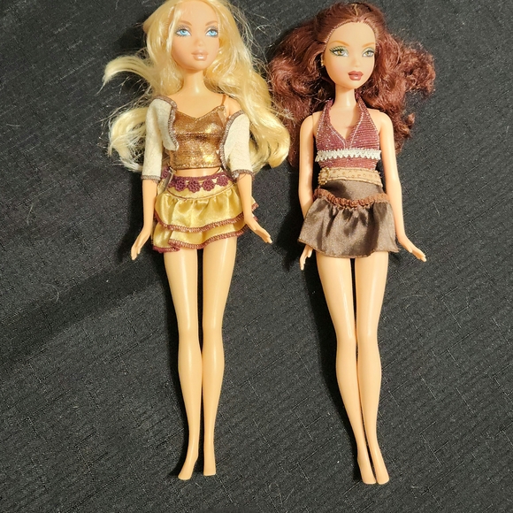 Vintage Mattel Barbie Let's go Disco dolls. Barbie and Chelsea